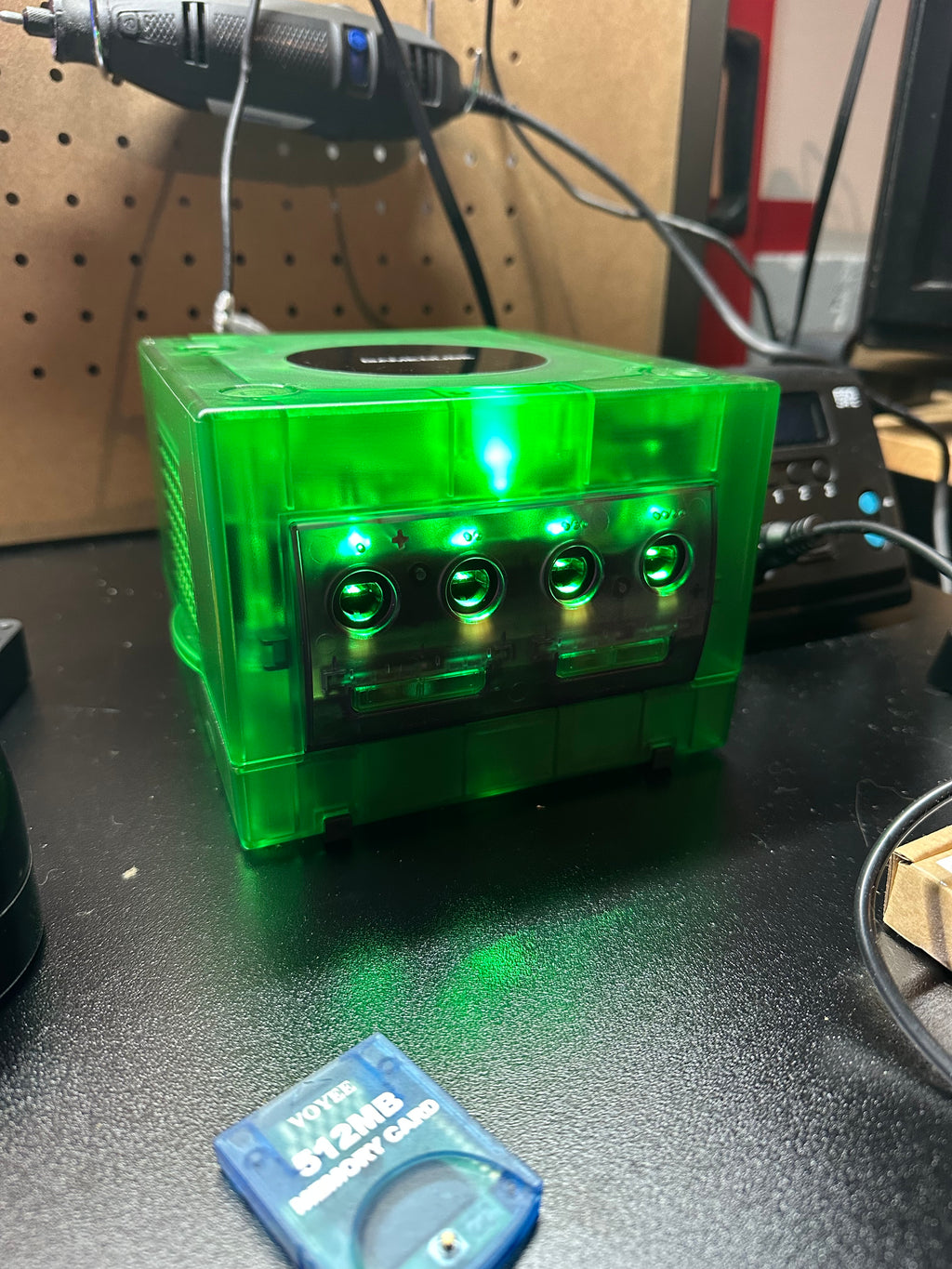 GameCube DOL-001 Green Custom Console Only